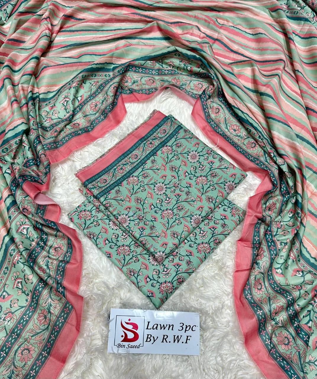 3 Piece Lawn Printed UnStitched Suit