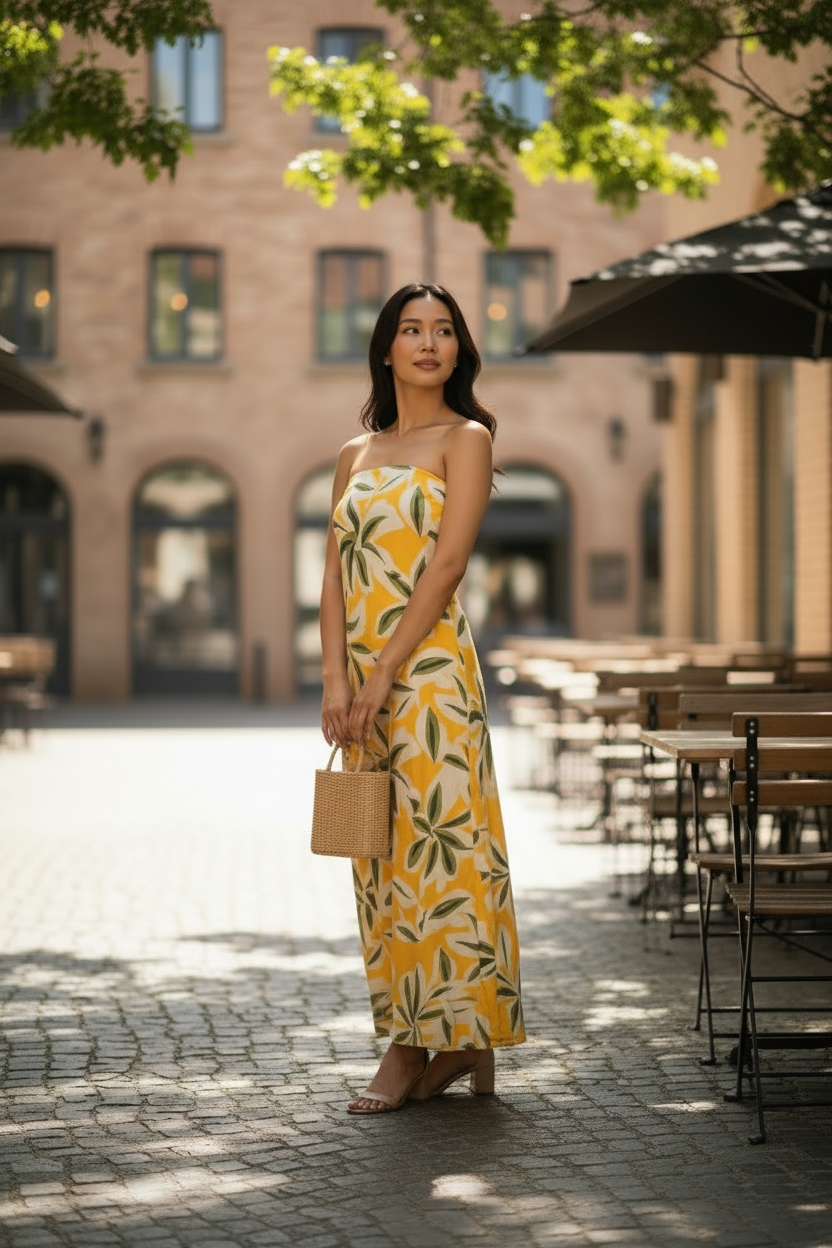 2-Piece Printed Lawn Unstitched Suit - Classic Yellow & White Floral Design